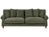 Háromszemélyes zöld kárpitozott kanapé EIKE_918820