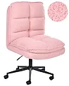Silla de oficina ADDISON Bouclé Rosa