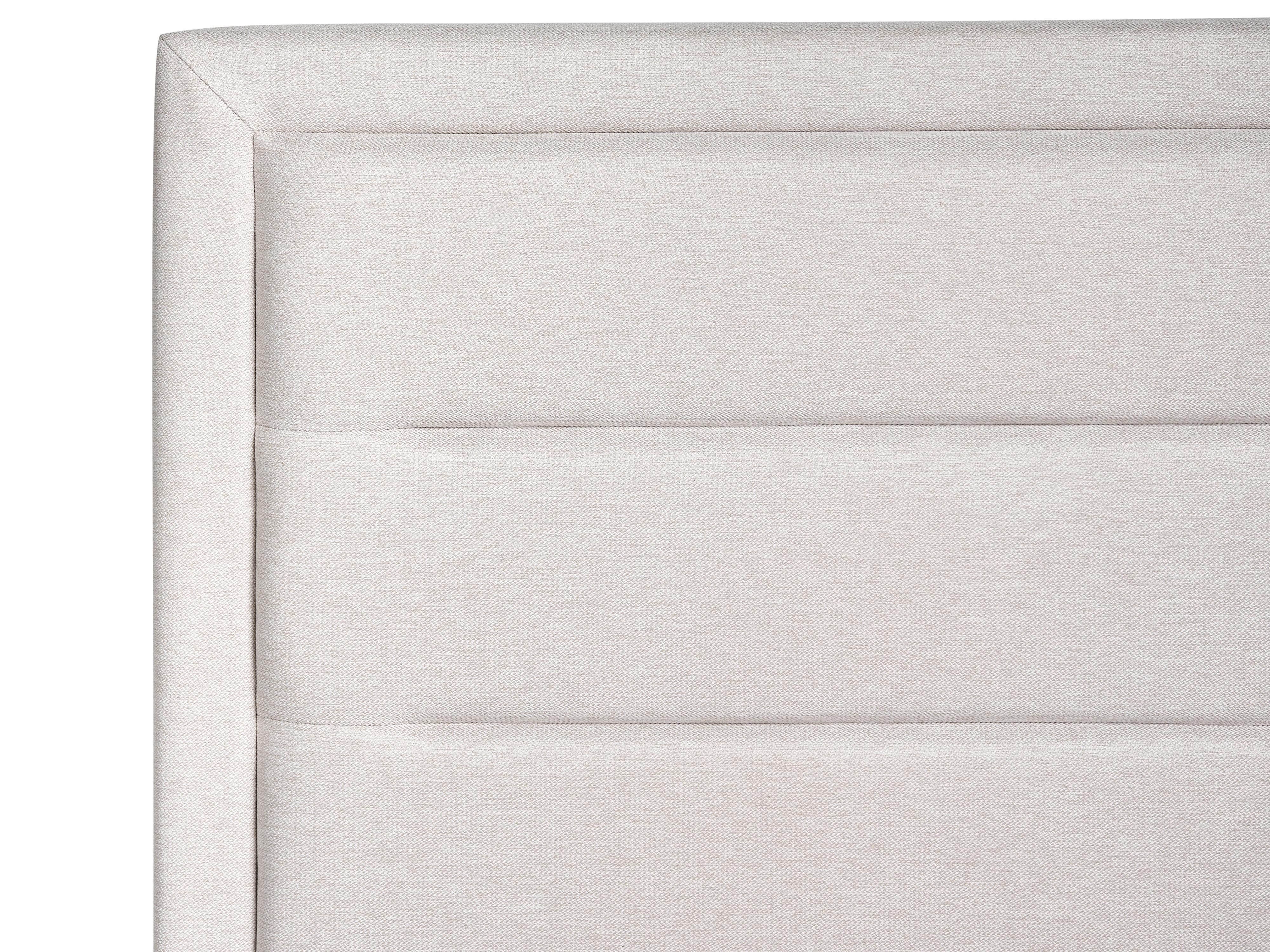Bett mit Stauraum ROUEN Stoff Hellbeige 160 x 200 cm_996766