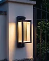 LED kültéri falilámpa INVER Mozgásérzékelővel Fekete