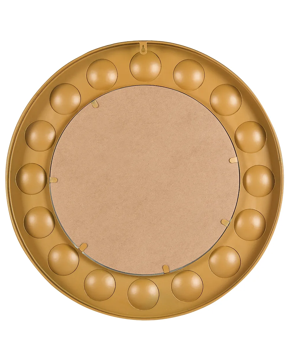 Wall Mirror ANHELO 63 cm 63 cm Glass Gold_1182534