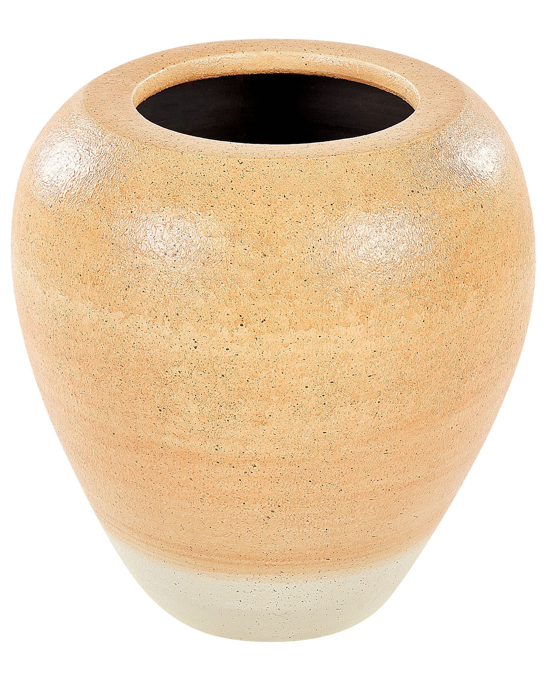Terakotová dekorativní váza 34 cm oranžová/béžová SKIONE_850848