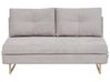 Sofa Bed 3 Seater JERSLEV Fabric Grey