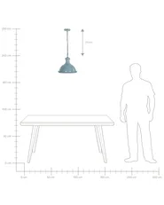 Lampadario DIDESSA Metallo Blu_721740