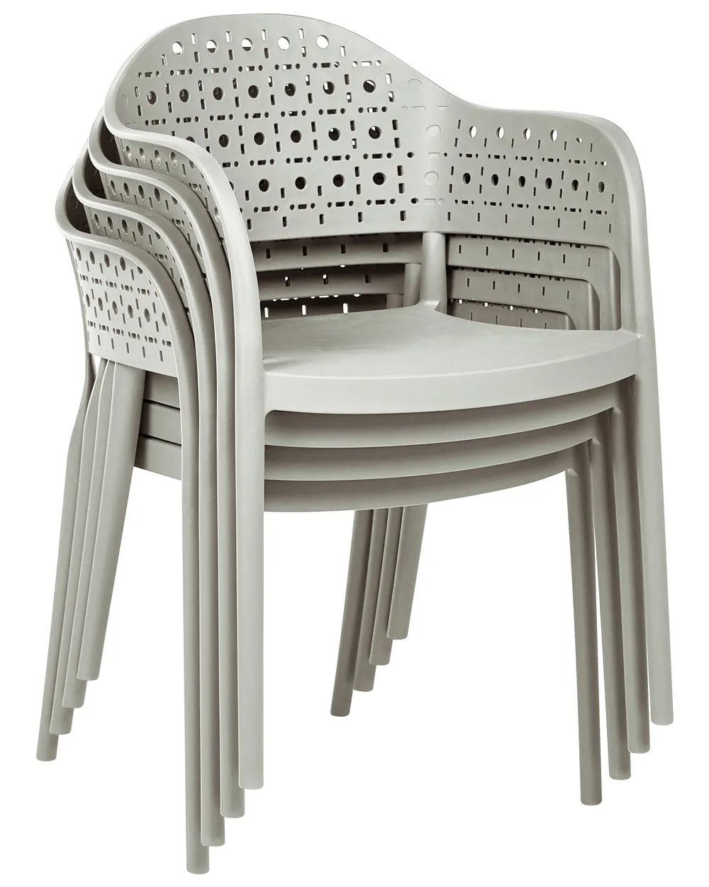 Set of 4 Chairs NARINO Light Green_1069741