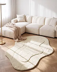 Rug NEVANA Off-White 160 x 230 cm Wool_1131601