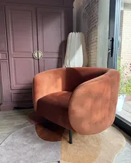 Armchair LOEN Velvet Orange_943743