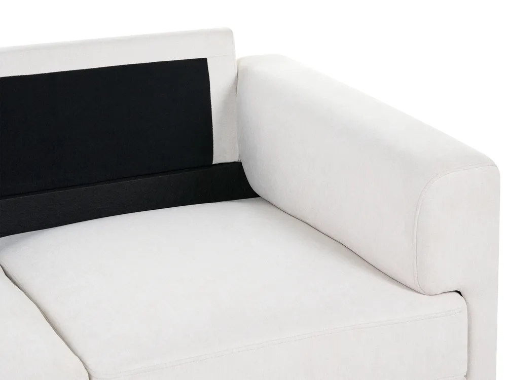 Sofa 2 Seater LOUSTO Fabric Light Beige_1043915