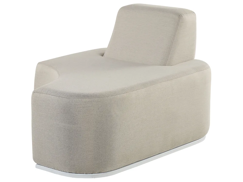 Garden Lounge Set with Table 2 Seater FABRO Modular Light Grey_830457