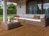 Conjunto de jardim modular 6 lugares em rattan sintético castanho PALERMO_927911