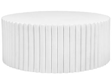 Tavolino da caffè bianco ⌀ 117 cm POZZA