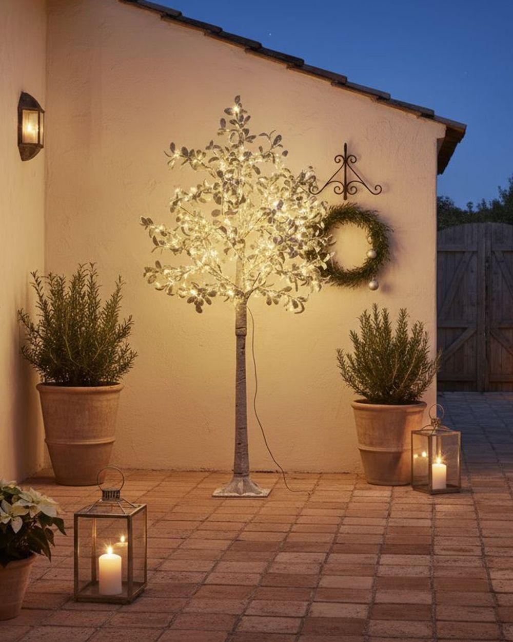 Outdoor Decoration LED MELAKKO 150 cm Tree Green