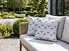 Set of 2 Outdoor Cushions CUNEO Geometric Pattern 45 x 45 cm Green