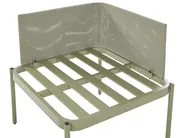 Garden Lounge Set with Table 2 Seater TERRACINA Metal Olive Green_863737