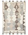 Tapis Kilim en laine 160 x 230 cm multicolore ARALEZ_859740