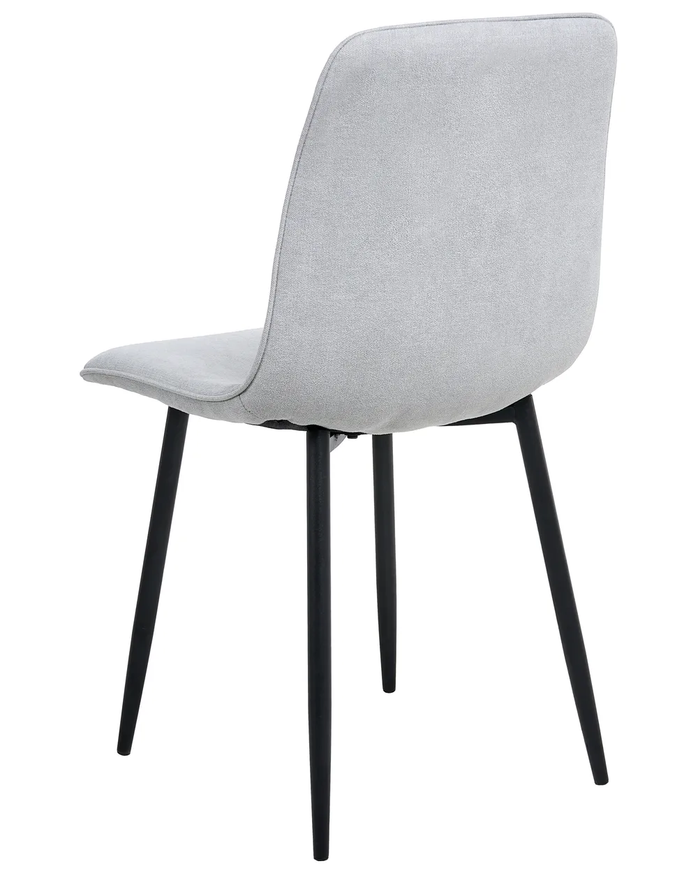 Set of 4 Dining Chairs TUSCOLA Fabric Light Grey_999539