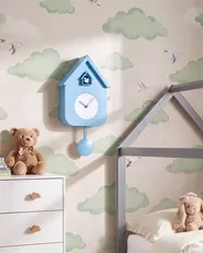 Pendulum clock BONNEVAL 24 cm with Cuckoo Blue_1146627