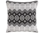 Zestaw 2 poduszek dekoracyjnych CARDAK 45 x 45 cm Bawełna Czarny/ biały Wzór geometryczny_802265