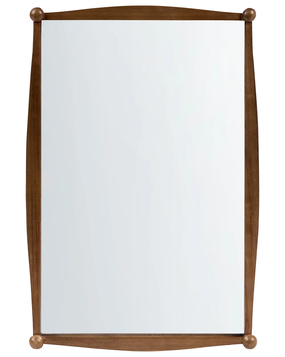 Wall Mirror TORTERON 61 cm 91 cm Paulownia Wood Brown