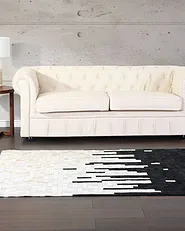Dywan BOLU Czarny 160 x 230 cm Skóra naturalna_1156972