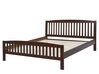 Drevená posteľ 160 x 200 cm hnedá CASTRES_678478