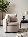 Forgófotel RANDERS Ágyneműtartóval Bézs