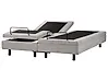 Adjustable Bed without Headboard Fabric DUKE II 180 x 200 cm (EU Super King) Light Grey