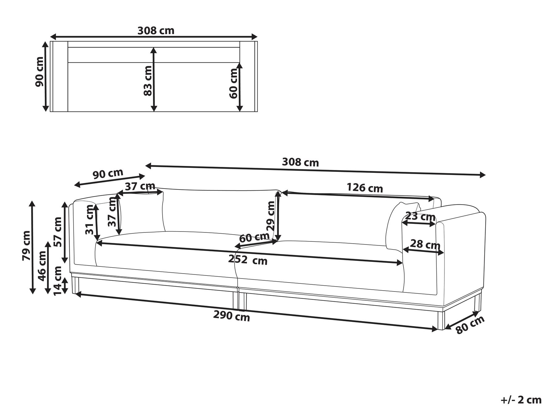 4 Seater Cord Sofa Green Beige VENG_941846 4 Seater Cord Sofa Green Beige VENG_941846