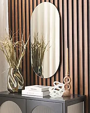 Wall Mirror ALFORTVILLE 40 cm x 80 cm Silver_1192924