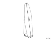 Standing Mirror LARCHE 160 cm Metal Gold_914849