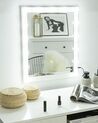 Badspiegel mit LED-Beleuchtung rechteckig 50 x 60 cm ODENAS_756944