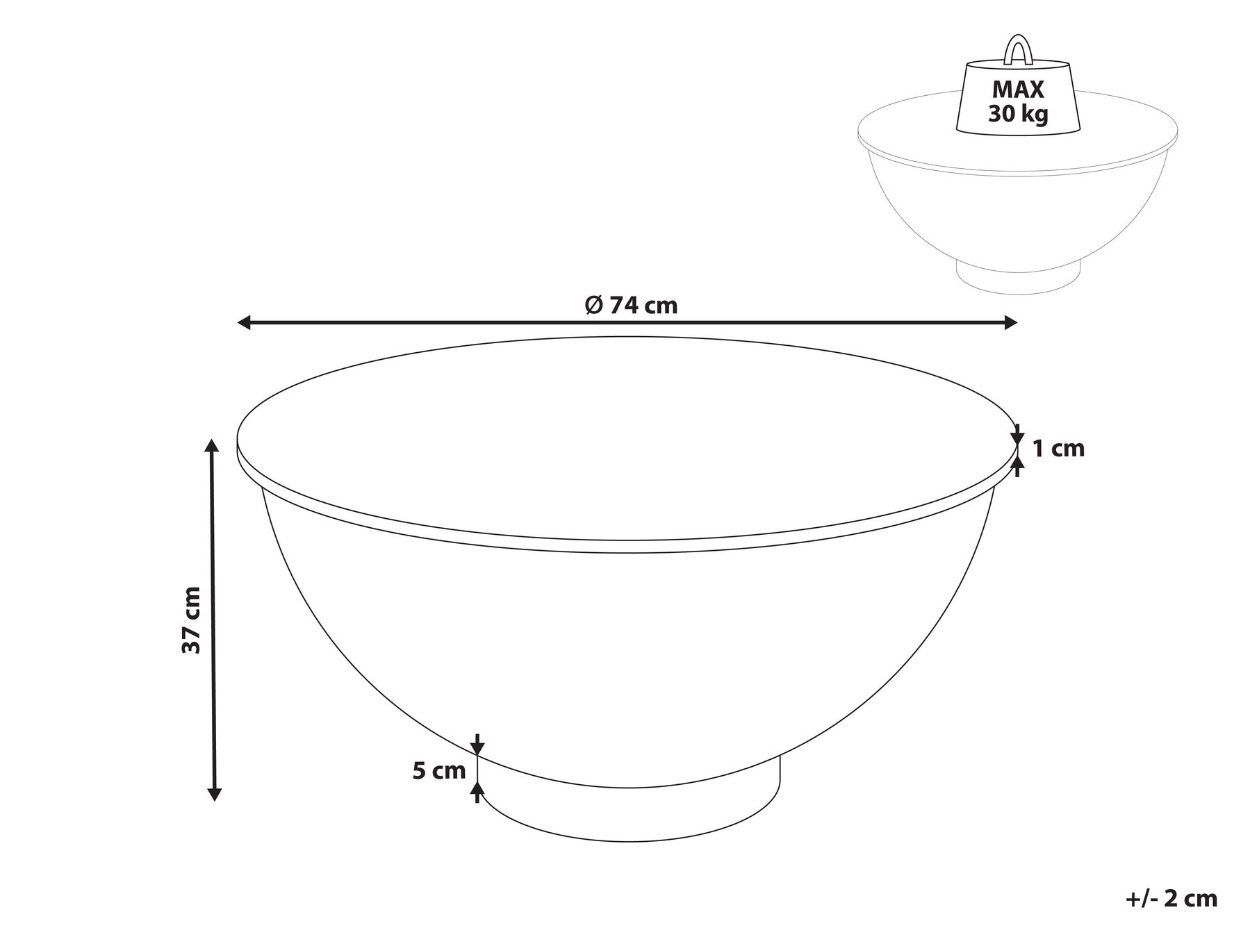 Ceramic Coffee Table with Storage Black NADINE_965787 Ceramic Coffee Table with Storage Black NADINE_965787