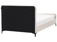 Lit avec sommier Bouclé LUNAN 120 x 200 cm Blanc cassé_1025658