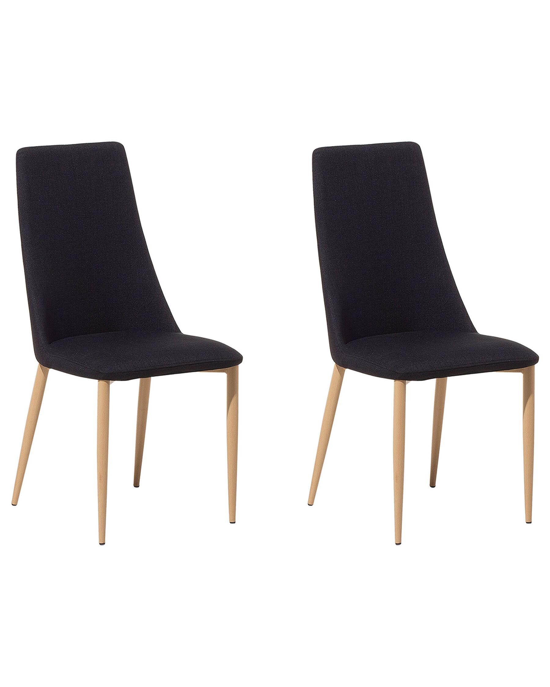 Lot de 2 chaises de salle à manger noir CLAYTON_693380