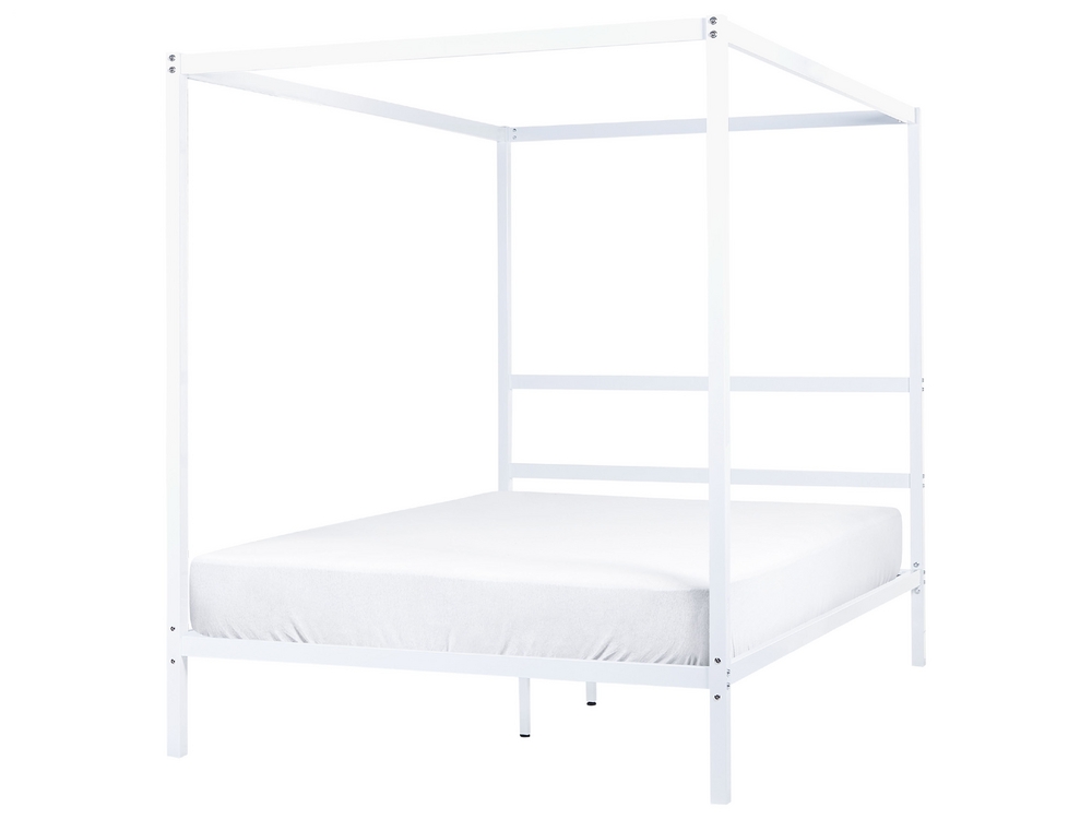 White canopy bed discount