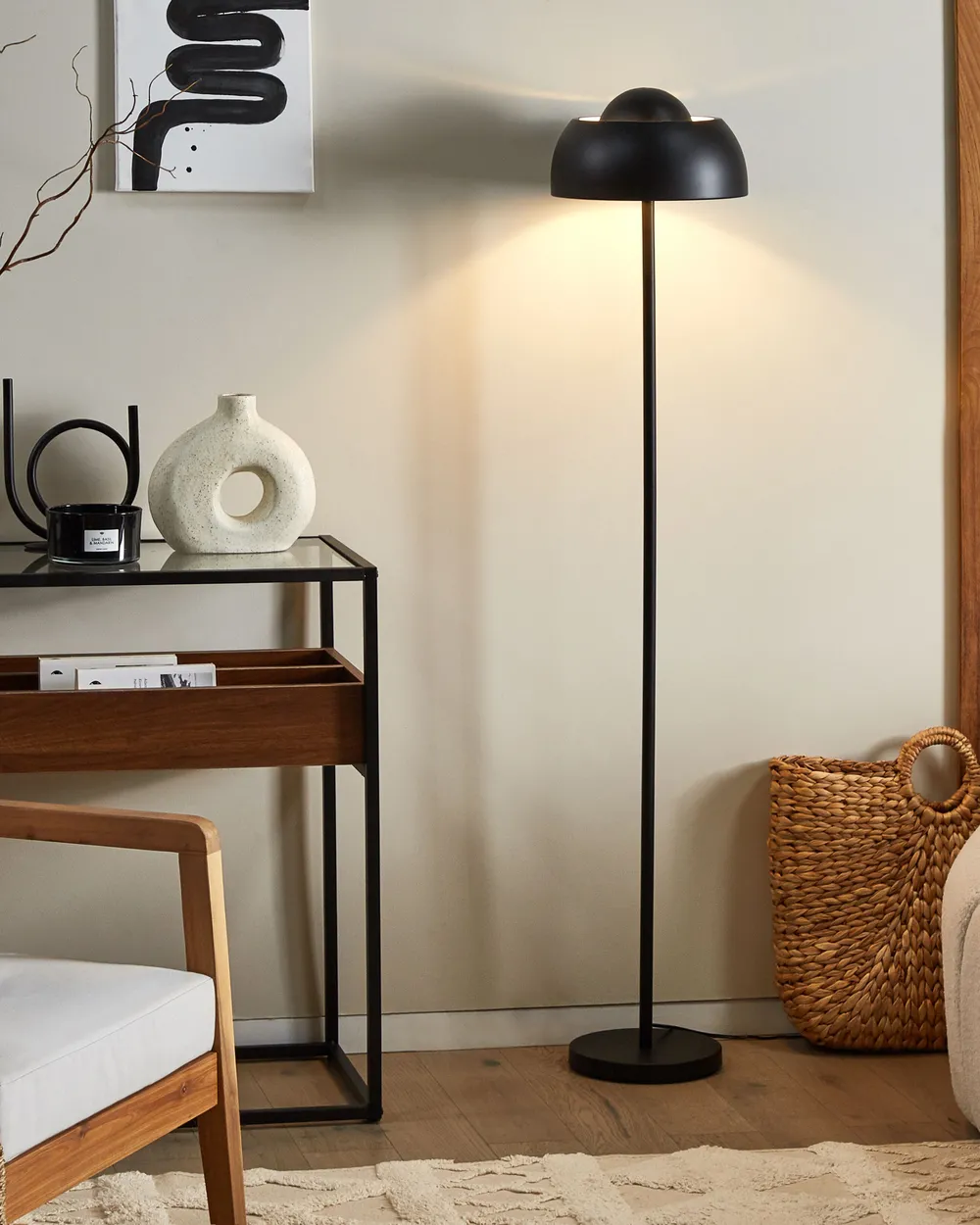 Lampa podłogowa SENETTE Metal Czarny