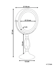 Makeup Mirror LED MAURY Silver_813621