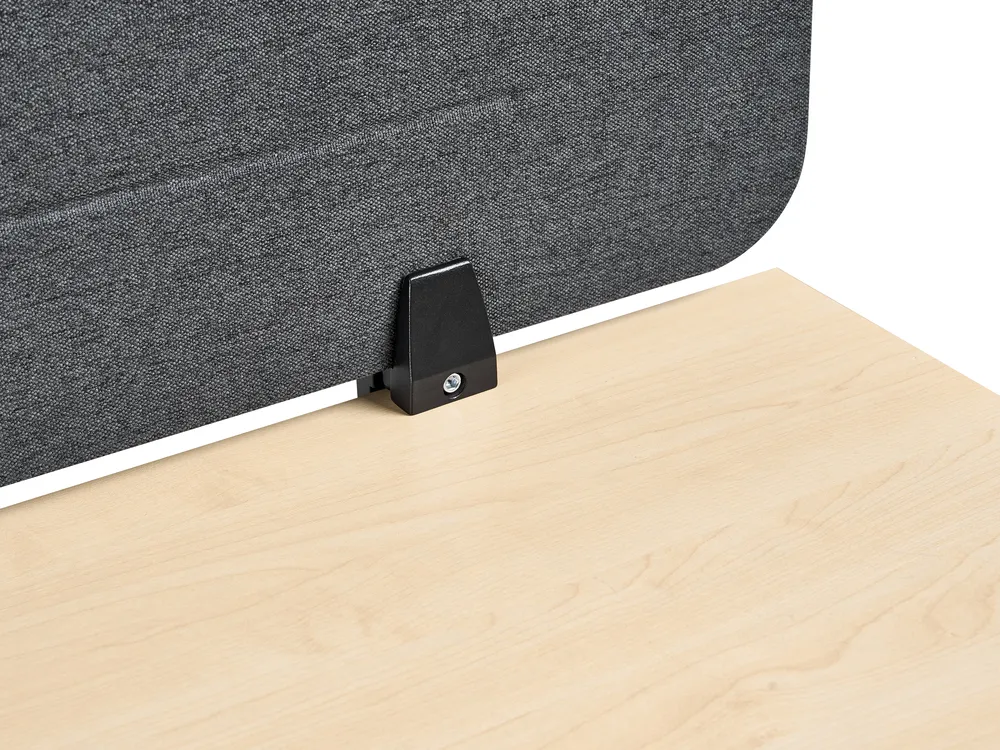 Desk Screen ZIGGY 180 x 40 cm Dark Grey_1015425