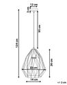 Měděná závěsná lampa MAGRA_684504