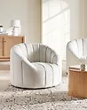 Armchair MALUNG Velvet Off-White