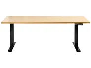 Biurko regulowane elektrycznie DESTINES 160 cm 72 cm Czarny/ jasny brąz_1000350