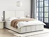 Ottoman Bed CASTELNAVET Fabric Off-White 160 x 200 cm (EU King Size)
