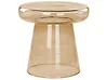 Side Table CALDERA Glass Golden Brown