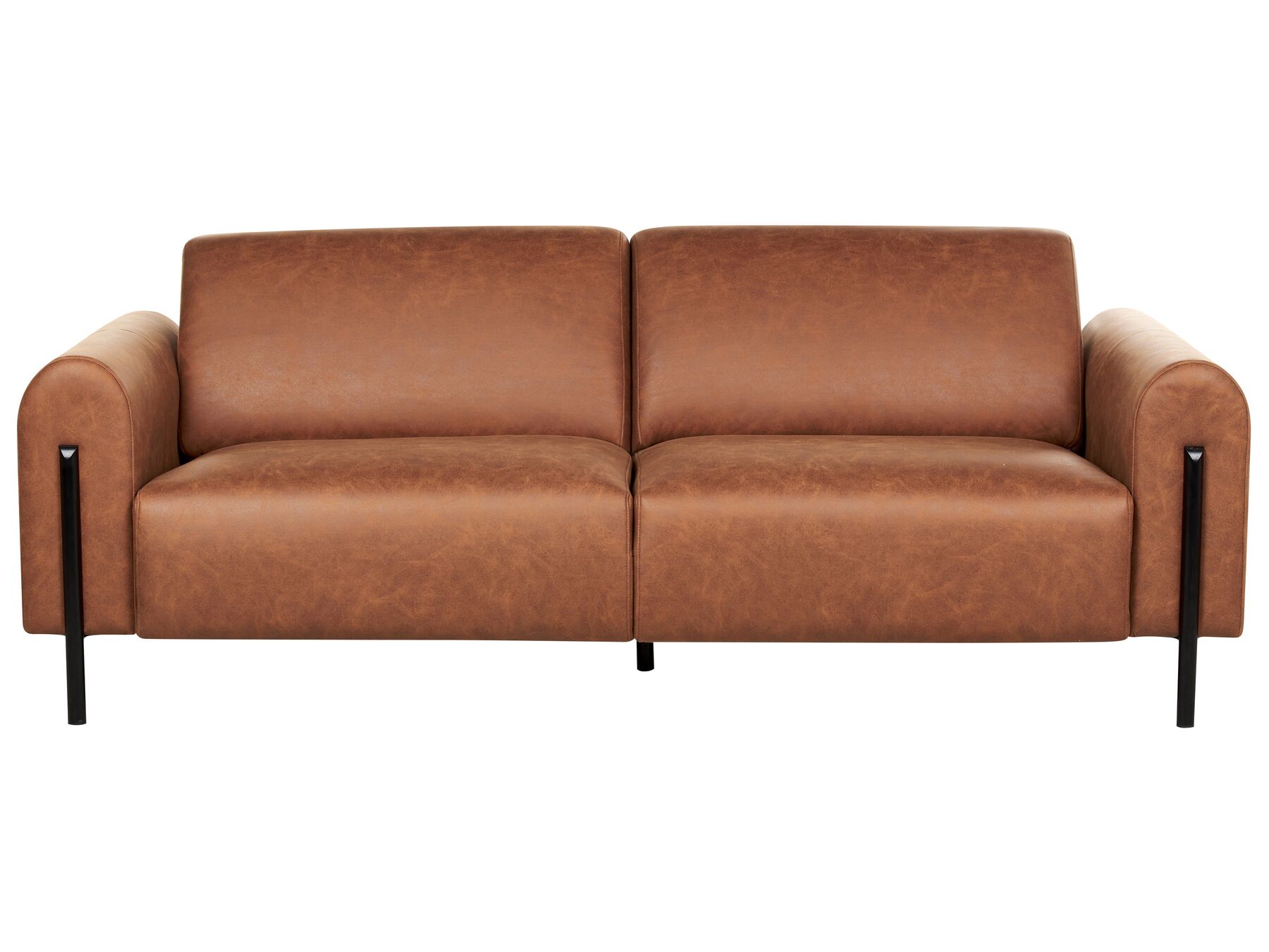 3-personers sofa stof gyldenbrun ASKIM_918948