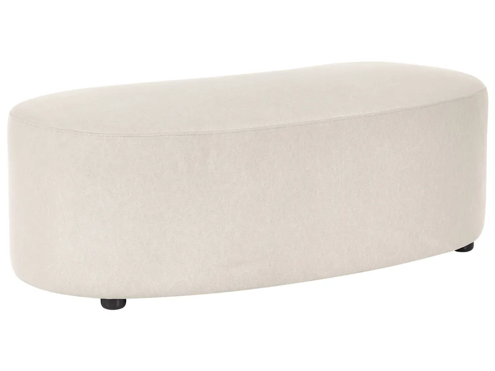 Ottomane AMAL Stoff Hellbeige