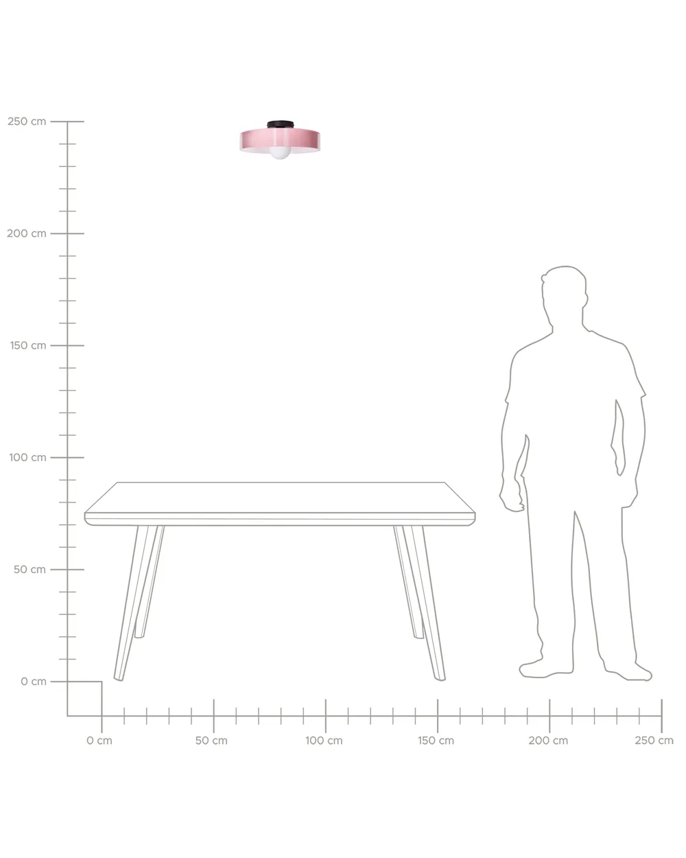 Ceiling Lamp LUGUSE Glass Pink_1074941