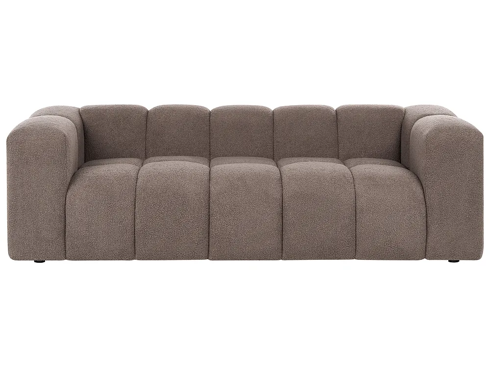 Living Room Set 5 Seater ANTOLA Boucle Taupe_1161698