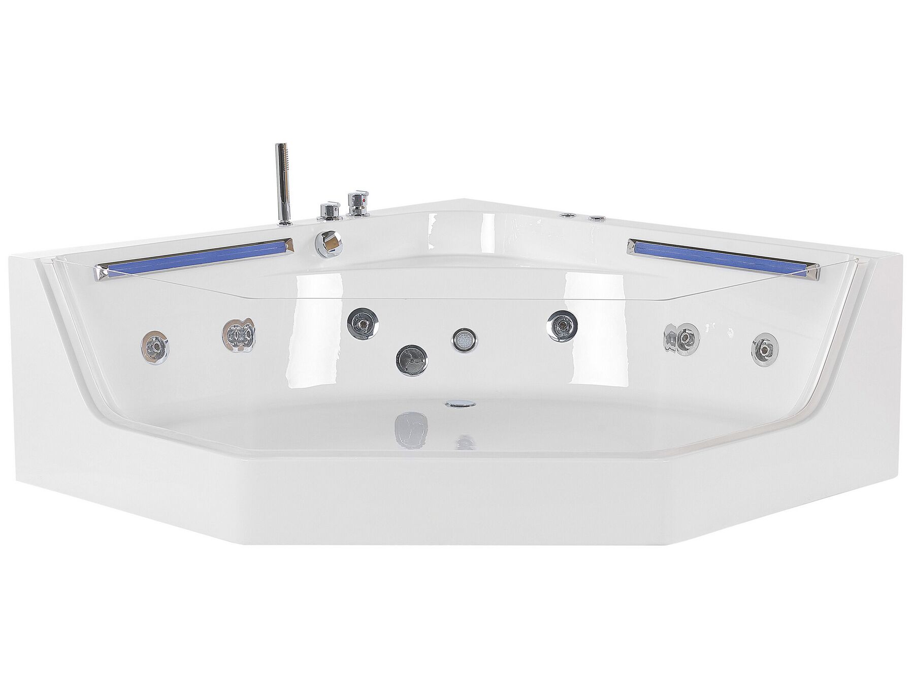 Whirlpool Bath with LED 2110 x 1500 mm White CACERES_786827
