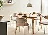 Dining Table HUNTLEY Light Oak 140 cm 140 cm