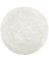 Tappeto shaggy rotondo bianco ⌀ 140 cm CIDE_904474